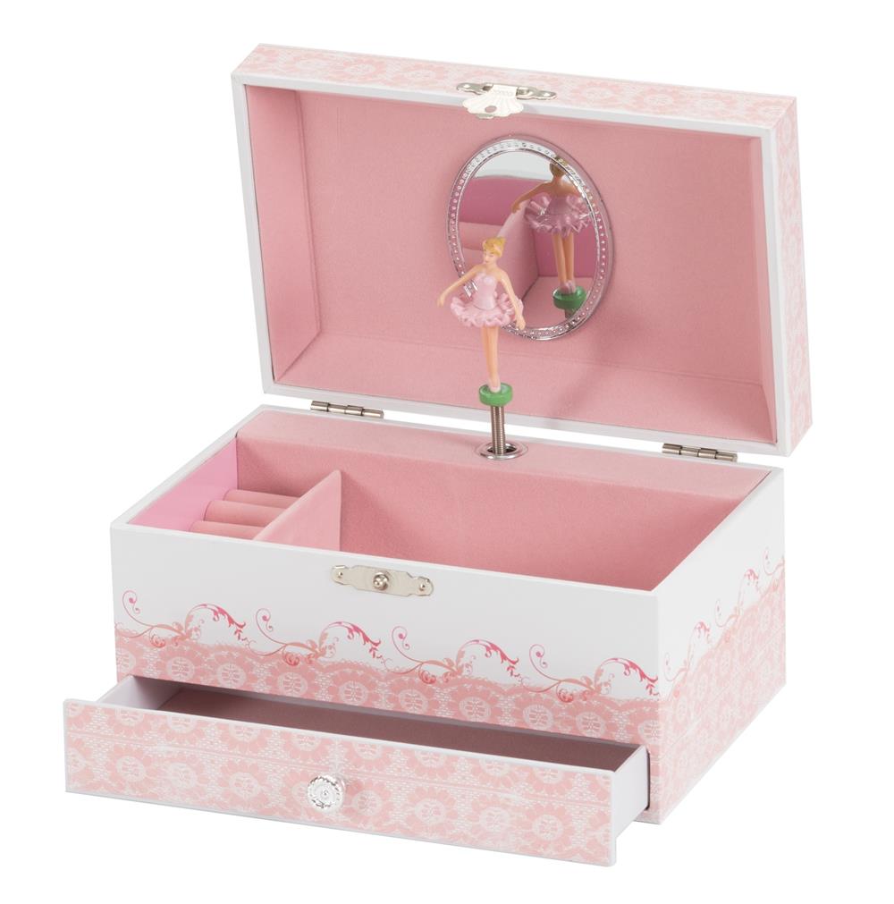 Musical Jewellery Box with Drawer 1374 image 1