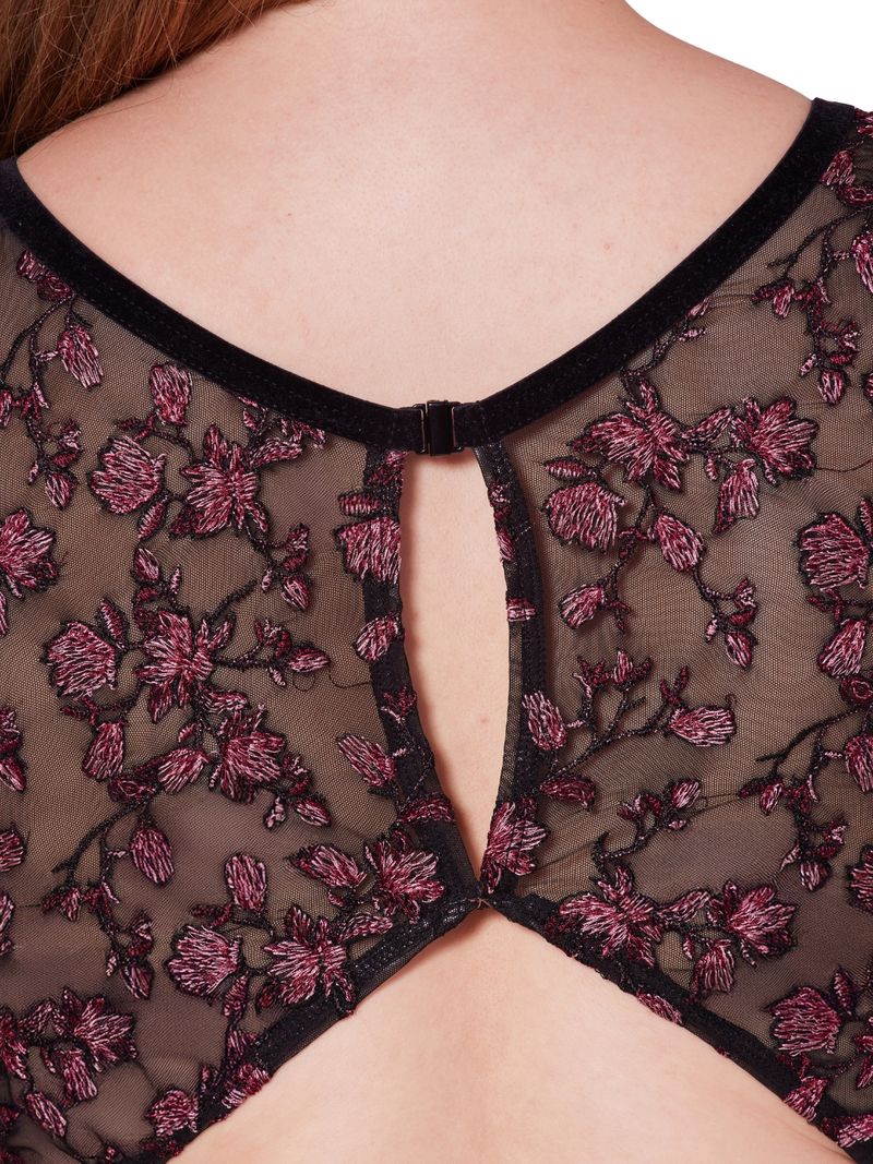 Ballet Leotard – Capezio Allure Floral Mesh Back Ornate Romance image 4