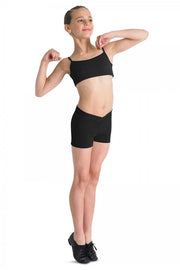 Girls V Front Dance Shorts, Sleek Fit for Dance & Fitness  CR2704 image 0