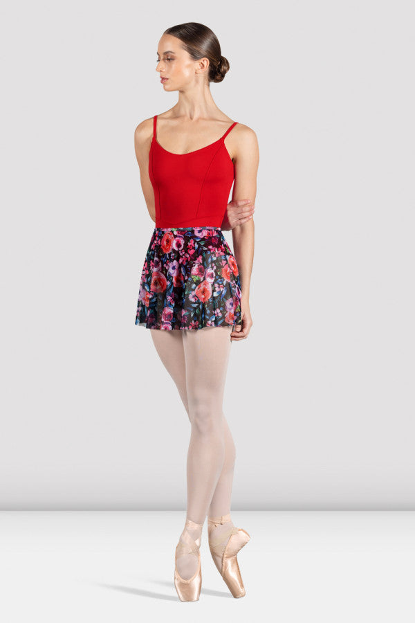 Bloch Ladies Floral Ballet Skirt R0241 – Elegant Chiffon Dance Skirt - Rose, Adult medium-large image