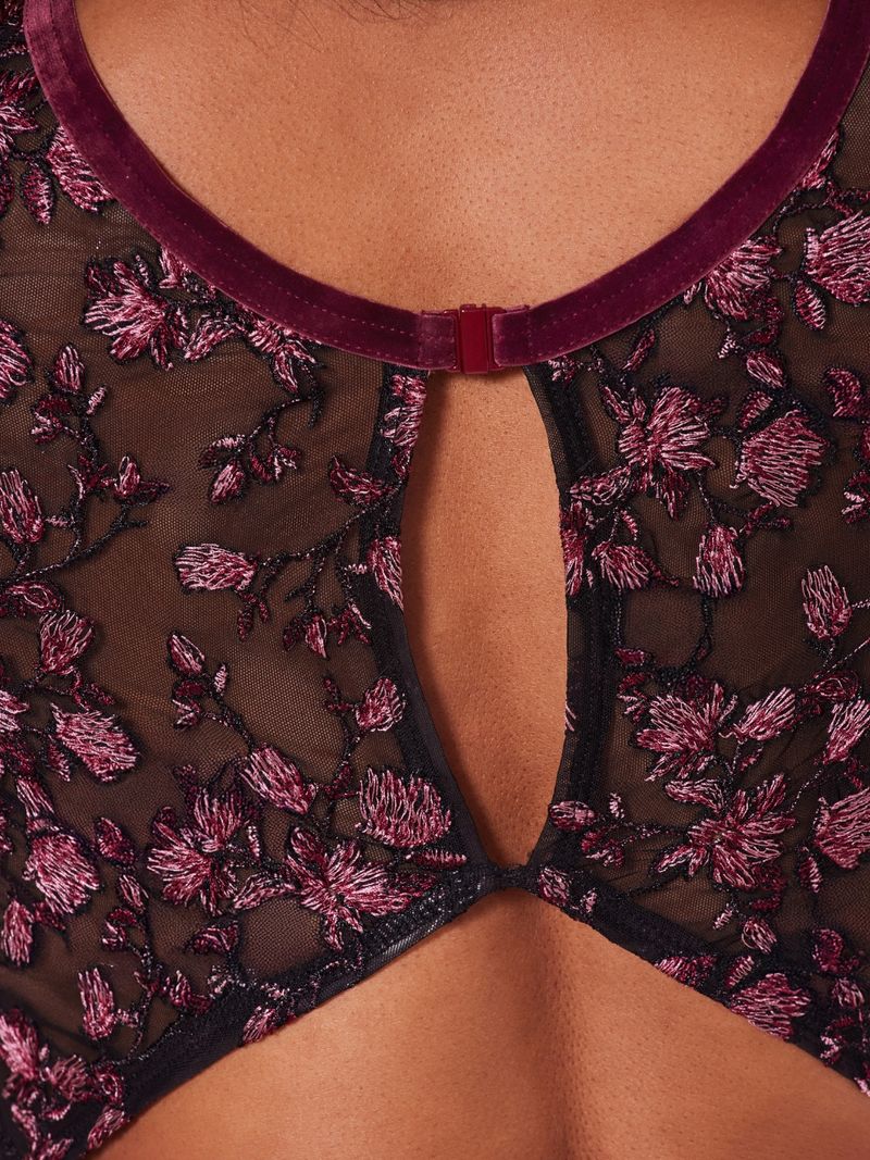 Ballet Leotard – Capezio Allure Floral Mesh Back Ornate Romance image 9
