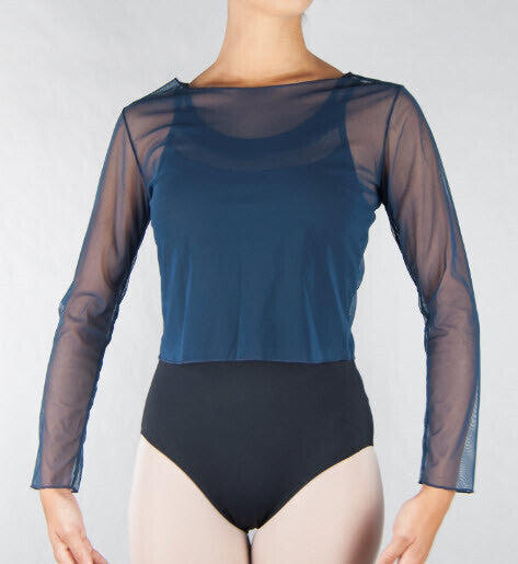 Intermezzo Long Sleeved Mesh Top    6517 image 1