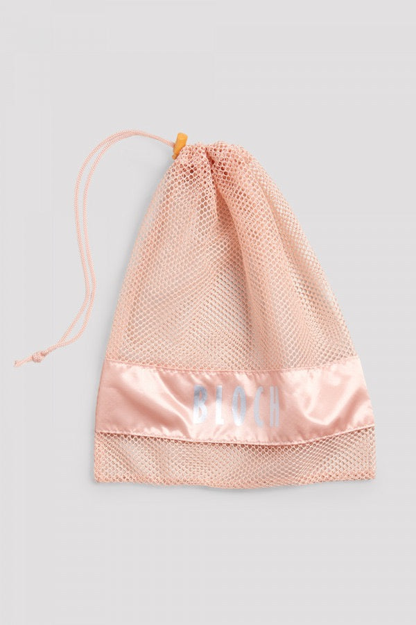 Large Pointe Shoe Bag – Mesh Drawstring Dance Bag A327 - Pink image