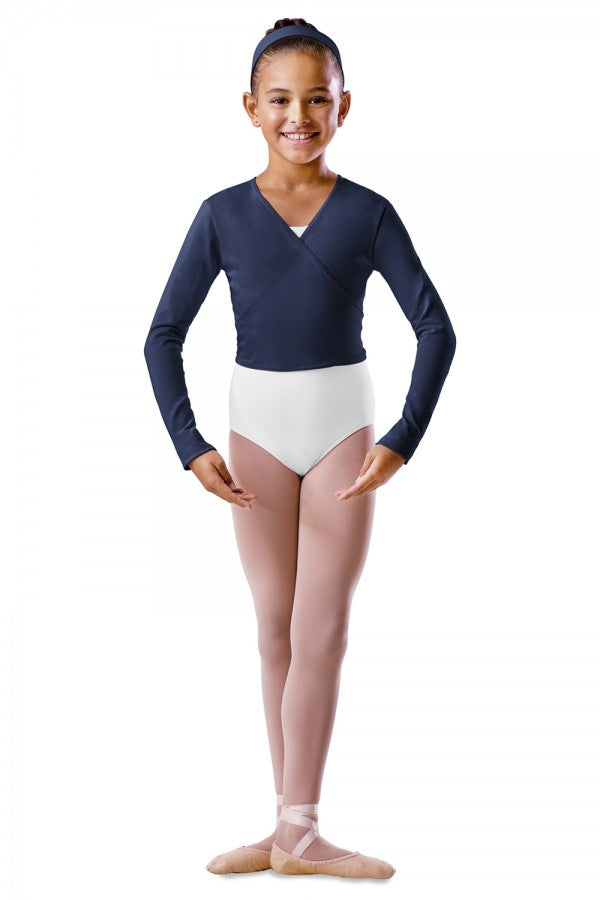 Bloch Long Sleeve Wrap Cardigan in Navy BU501C image 0