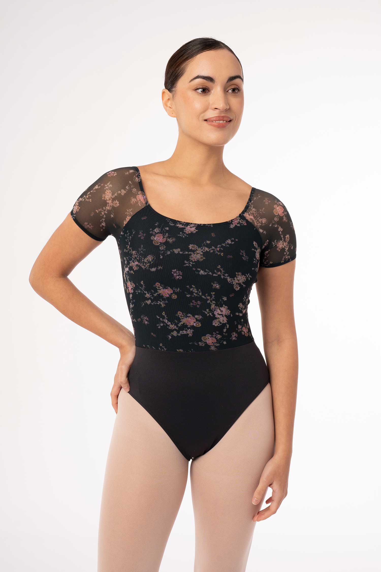 Intermezzo Leotard Felicity 31709 - Floral Cap Sleeve Ballet Style image 0