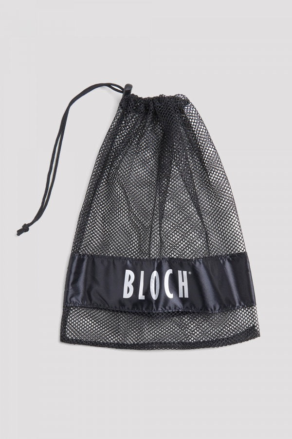 Large Pointe Shoe Bag – Mesh Drawstring Dance Bag A327 - Black image