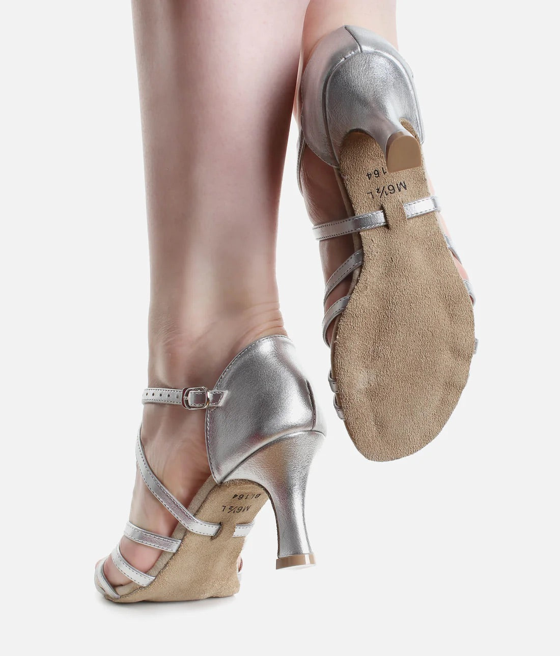 SO DANCA BALLROOM DANCING SHOES, SILVER DANCE SANDALS - BL164 image 3