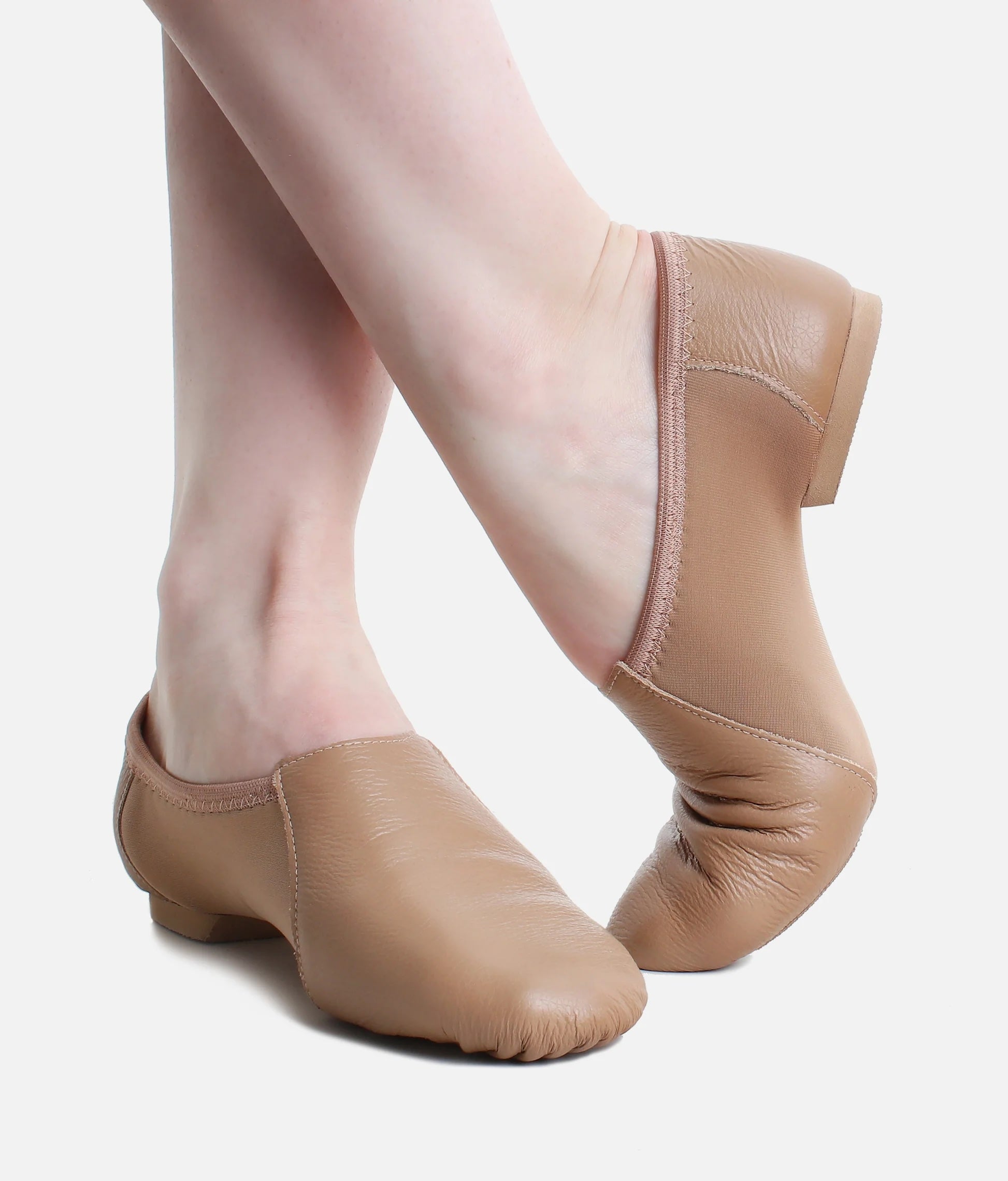 Adult So Danca JZ76L split sole jazz shoes in caramel