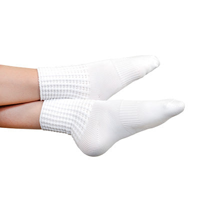 Antonio Pacelli PRO Irish dance socks white side view arch support performance fit