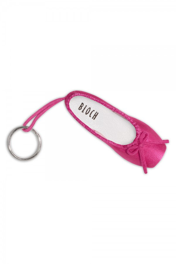 Bloch Mini Pointe Shoe Keyring A0604 - Hot Pink image