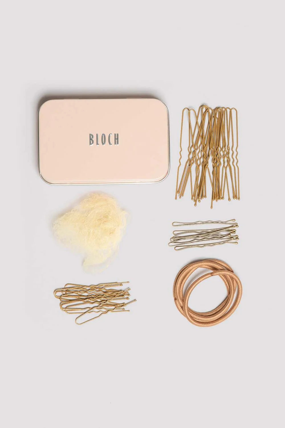 Blonde Bloch ballet hair kit with bun pins, hair net and hair elastics for dancers”