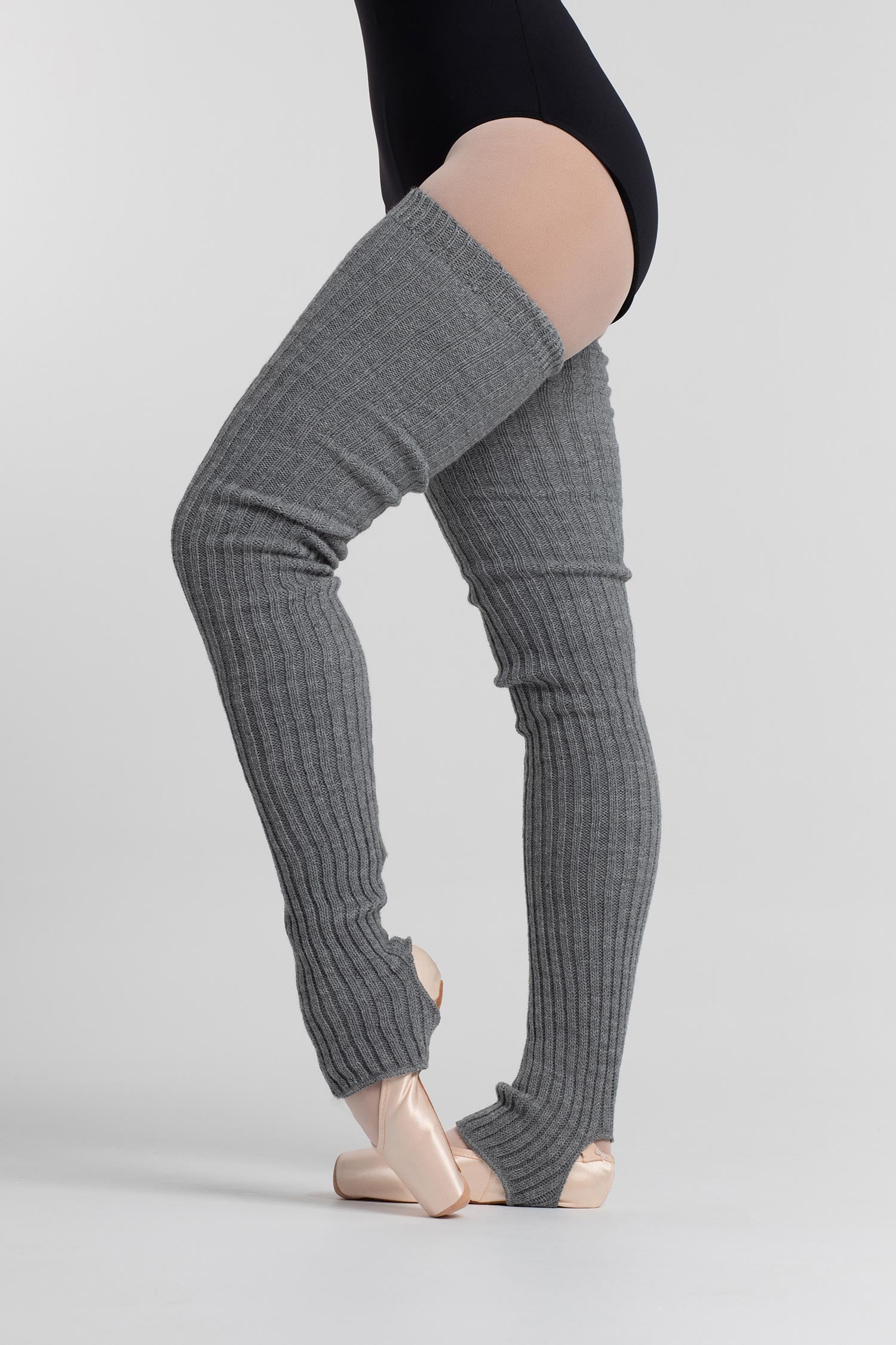 Maxical knit stirrup Long Legwarmers - 2020 - Grey image