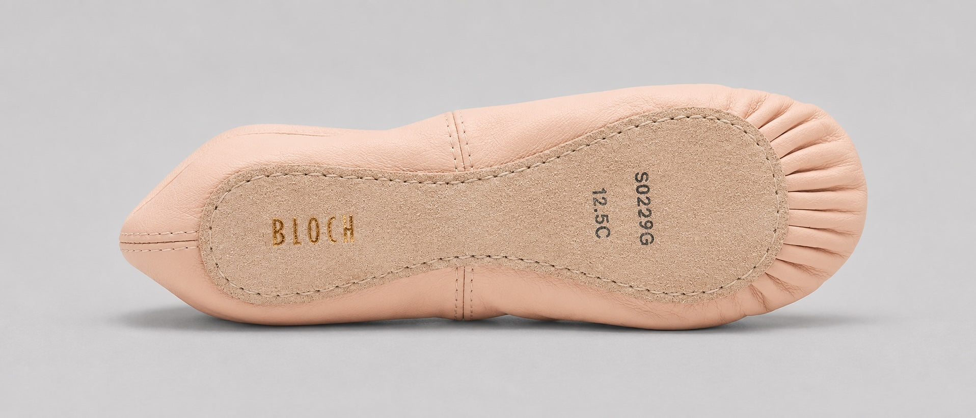 Full suede sole of Bloch Arise II children's leather ballet shoes S0229G
