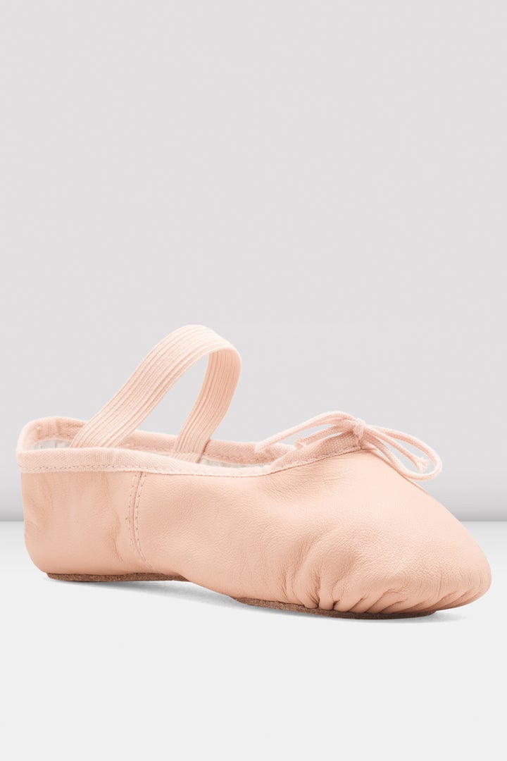 Bloch Arise S0209G kids ballet shoes pink angled view single shoe