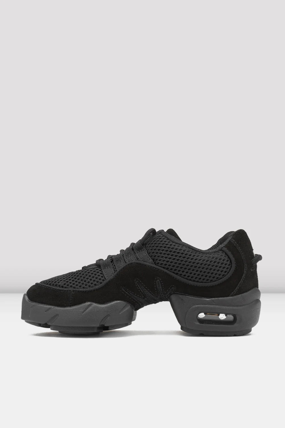 Bloch Boost black dance trainers opposite side view
