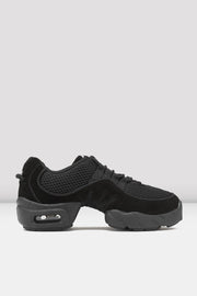Bloch Boost black dance sneakers split sole side view