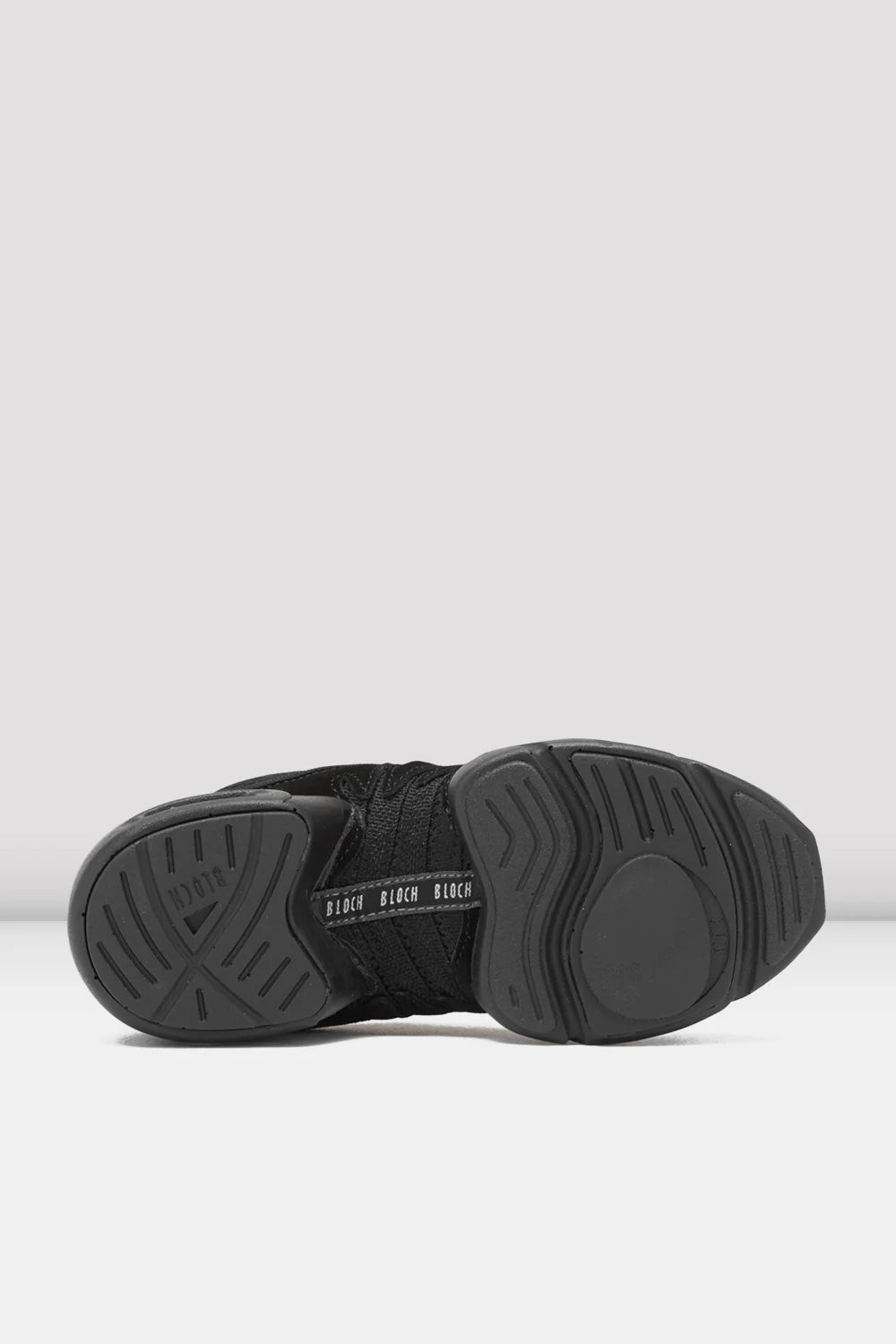 Bloch Boost split sole dance sneakers sole with spin spot
