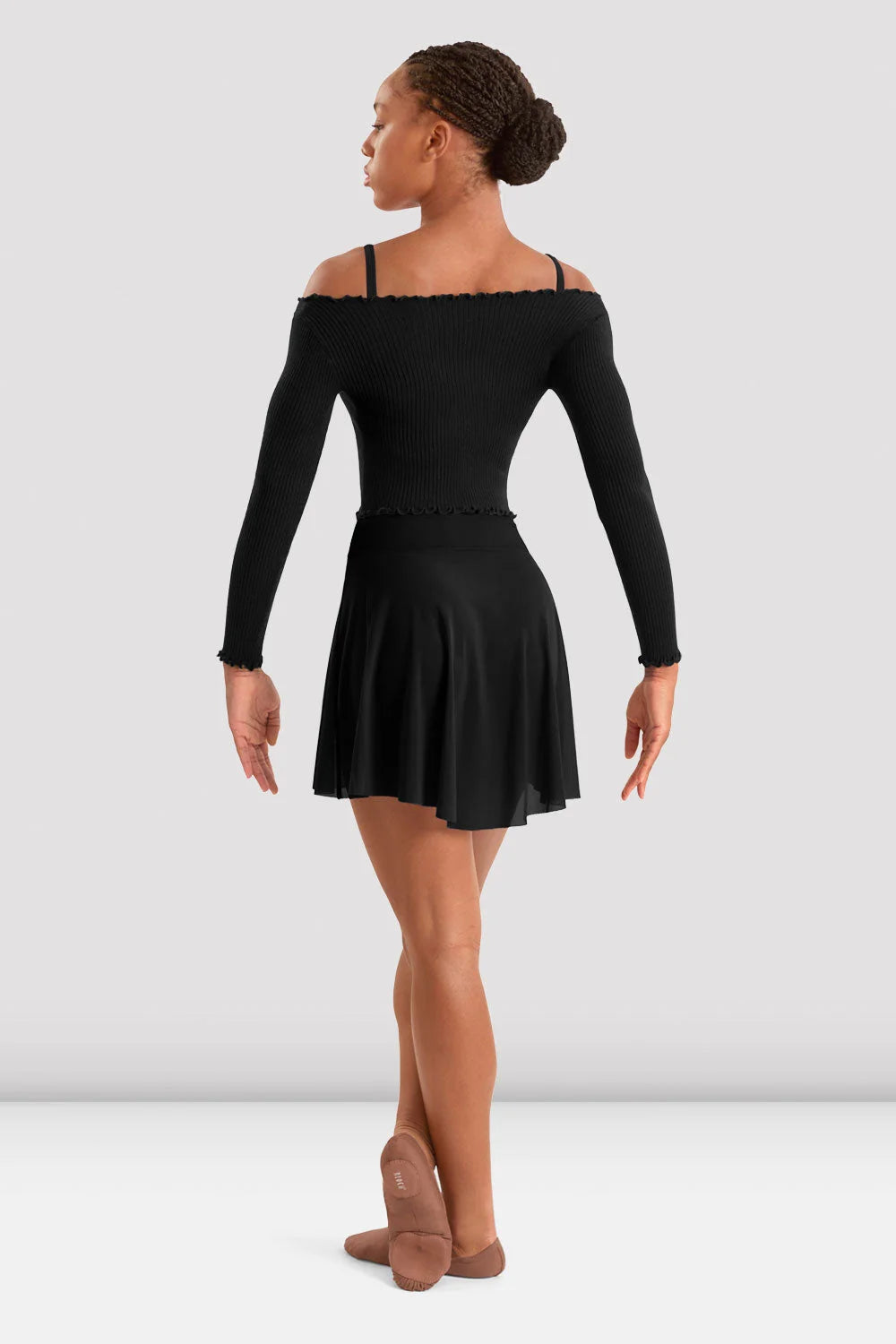 Bloch Mirella Adagio Mesh Ballet Skirt MS10005 in Black back view