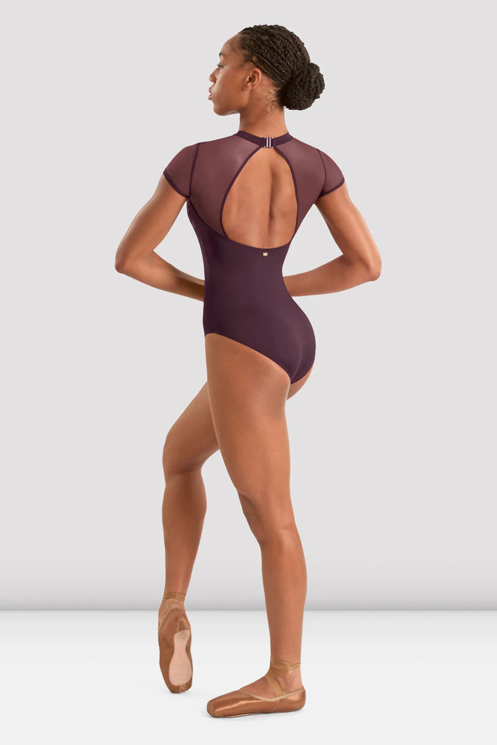 Bloch Mirella Adagio Open Back Leotard M20011LM in Merlot back view