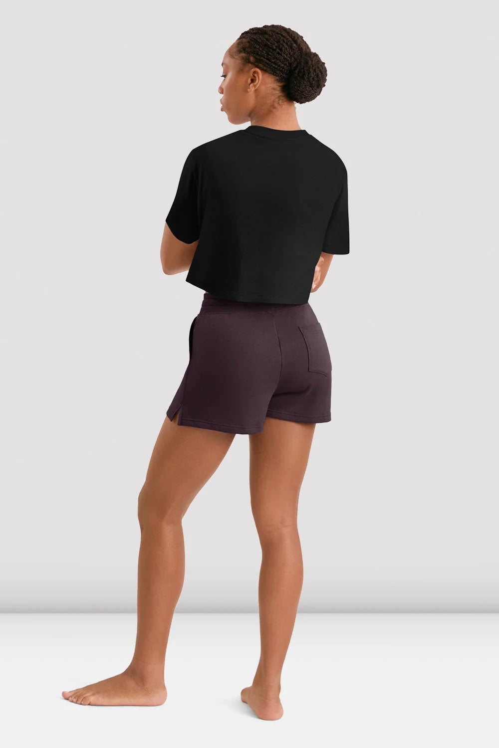 Bloch Mirella Adagio black crop top M30018L back view