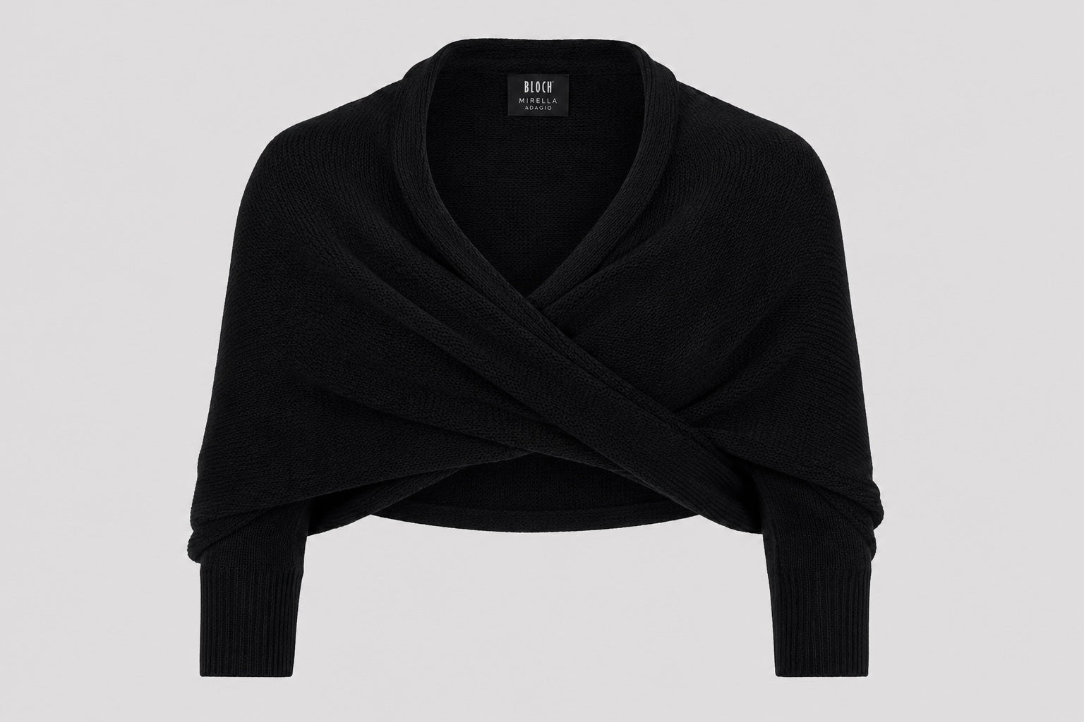 Bloch Mirella Adagio black knitted warm up bolero M30016L
