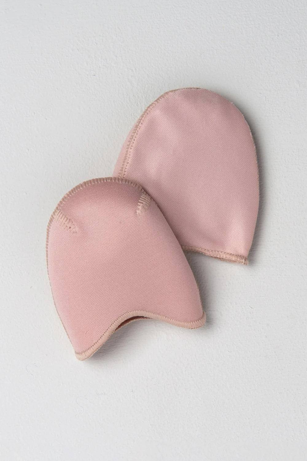 Bottom view of Bloch Prima Pro Pointe Shoe Toe Pads A910 showing the slim fabric underside designed to provide comfort while maintaining close contact with the floor.