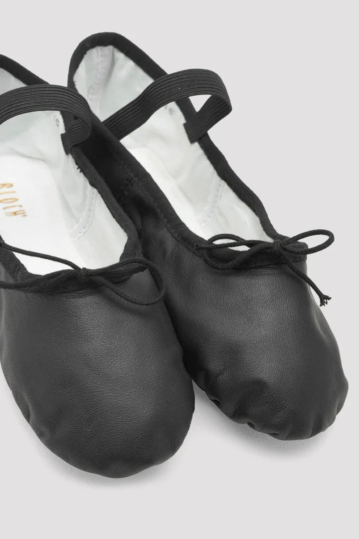 Bloch S0209L adult black ballet shoes pair close up