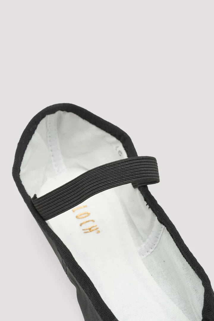 Bloch S0209L adult black ballet shoes strap detail