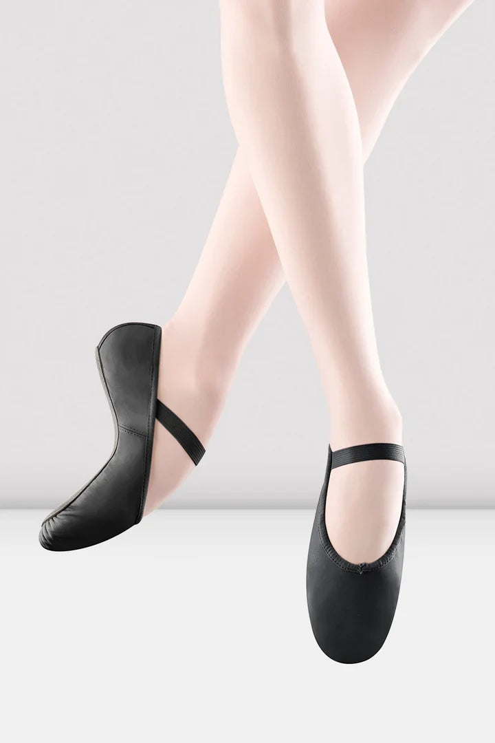 Bloch S0209L adult black leather ballet shoes worn
