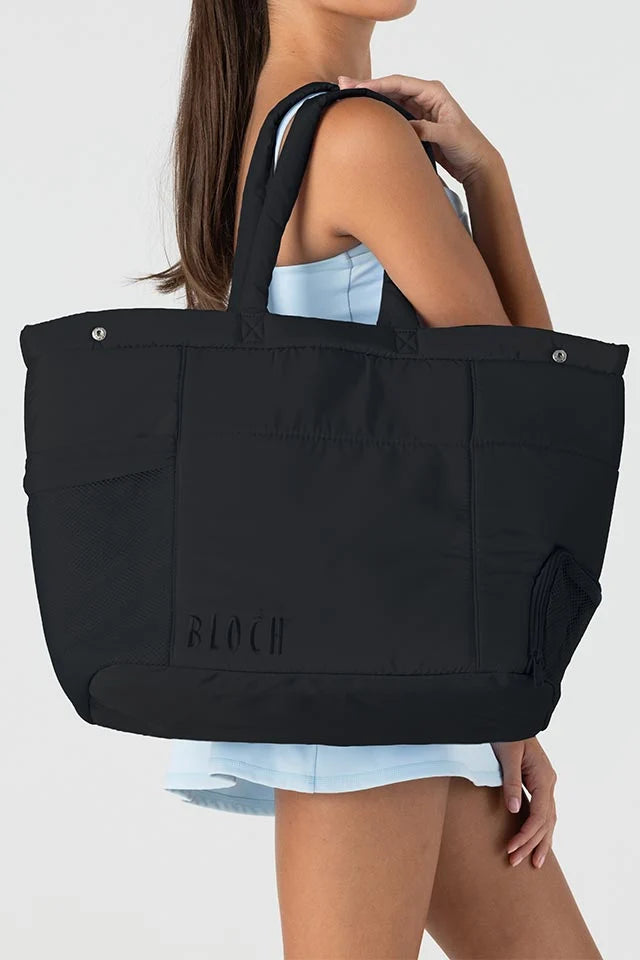 Model wearing Bloch Studio Dance Bag A330 in Black