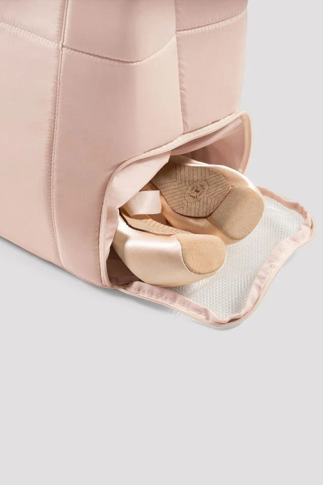 Shoe compartment on Bloch Studio Dance Bag A330 in Pink