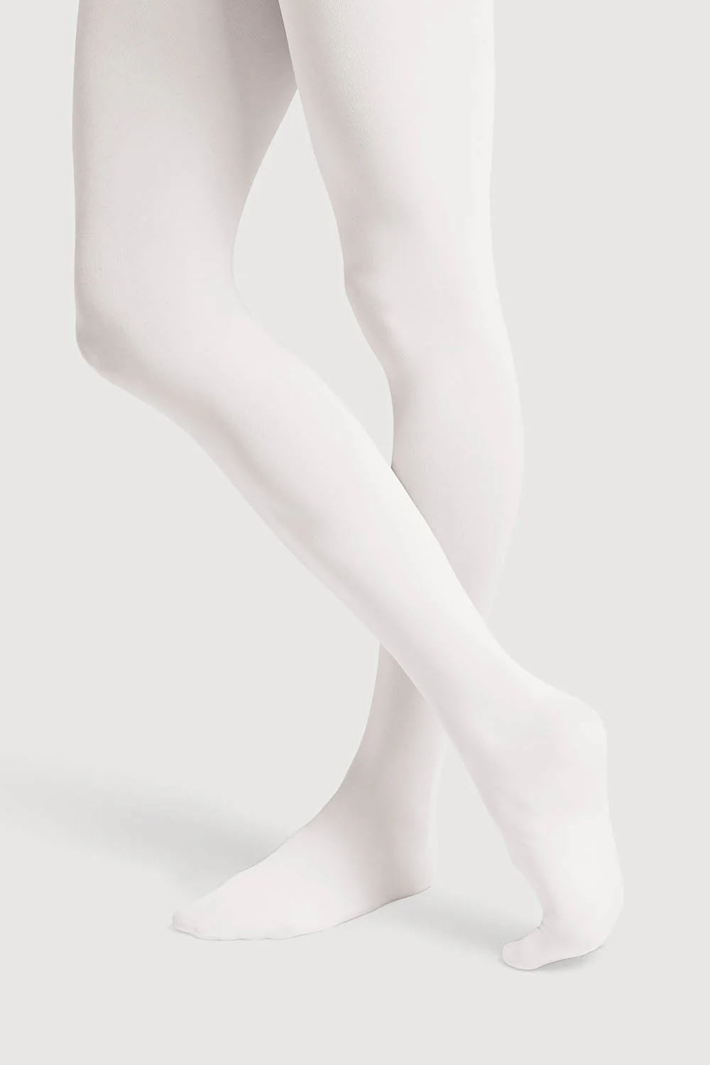 Bloch T0981L Contoursoft white footed dance tights matte finish
