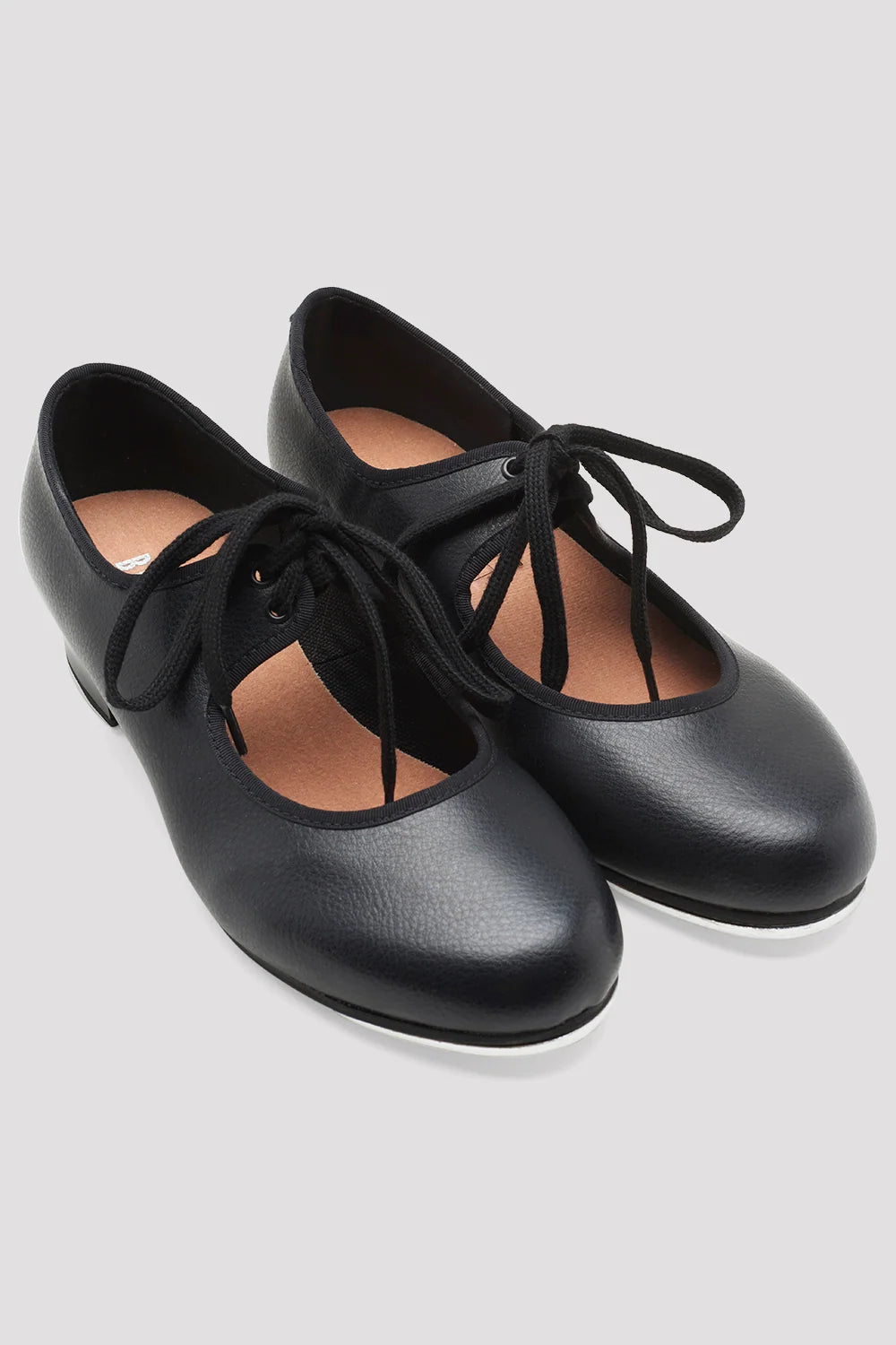 Pair of black Bloch Timestep S0330L lace-up tap shoes.