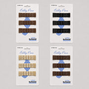 “Bunheads ballet bobby pins in black, blonde, light brown and dark brown colour options”
