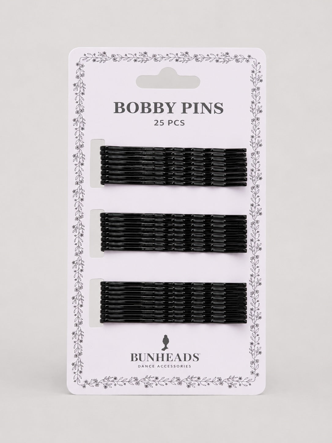Black Bunheads ballet bobby pins for secure dance buns and performance hairstyles