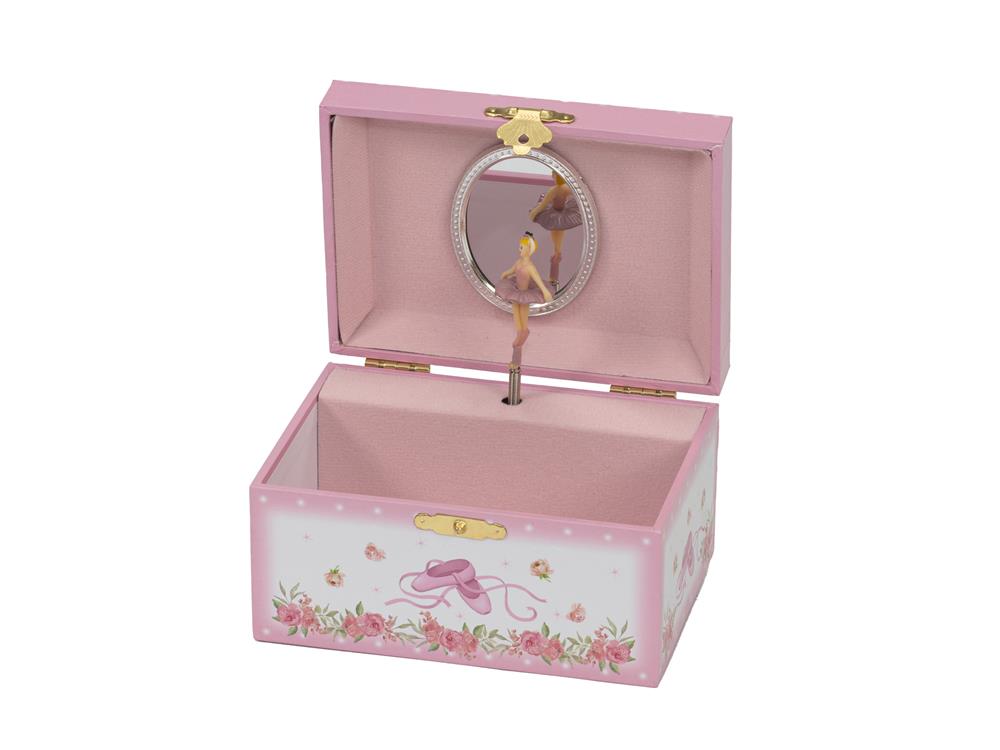 Musical Jewellery Box with Ballerinas on Stage Design 1762C image 1