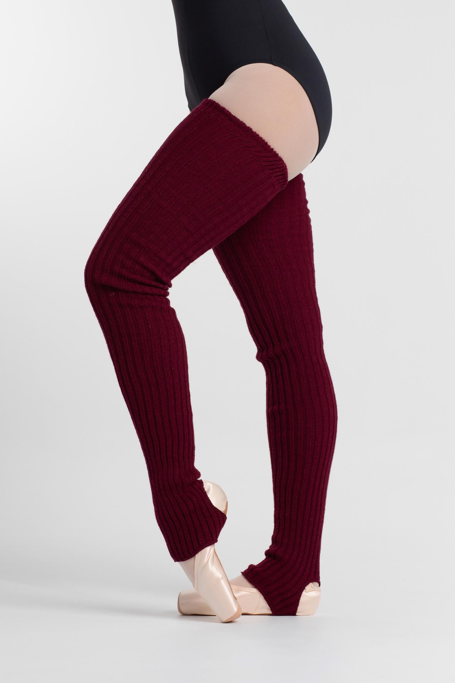 Maxical knit stirrup Long Legwarmers - 2020 - Burgundy image