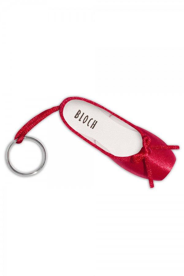 Bloch Mini Pointe Shoe Keyring A0604 - Red image