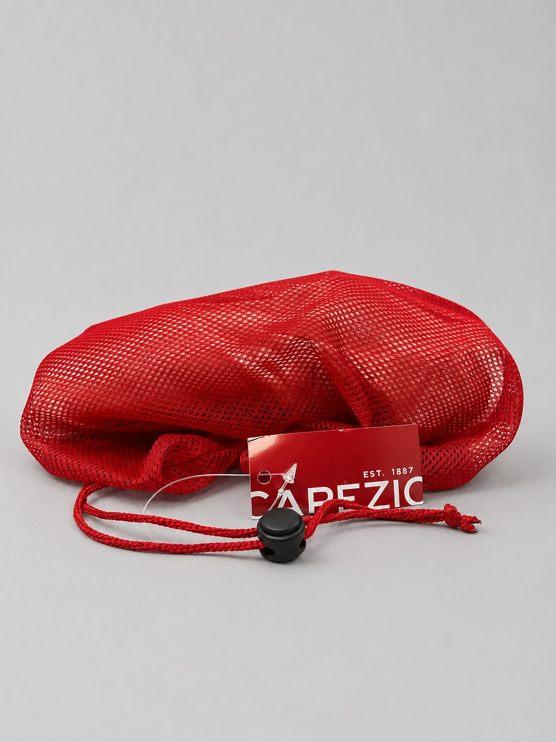 Red mesh storage bag included with Capezio Ava Pointe Shoes 1141W