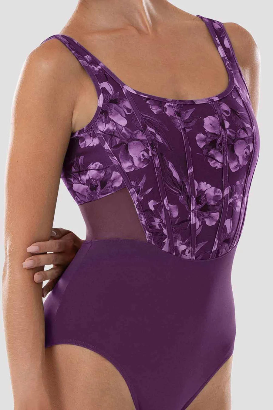 Bloch Ladies Abby Floral Tank Leotard L4105 image 0