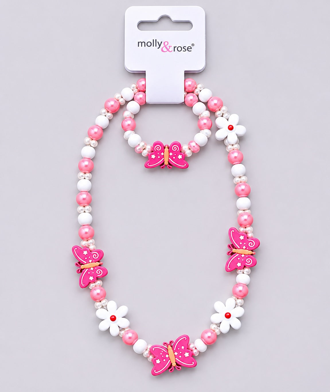Molly & Rose children’s butterfly necklace and bracelet set”