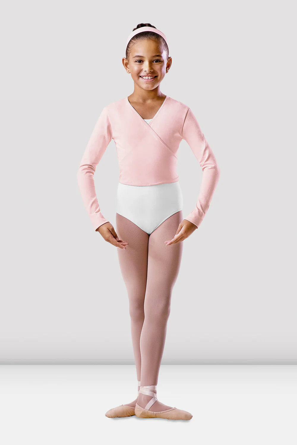 Bloch Cotton Girls Ballet Wrap Cardigan BU501C image 0