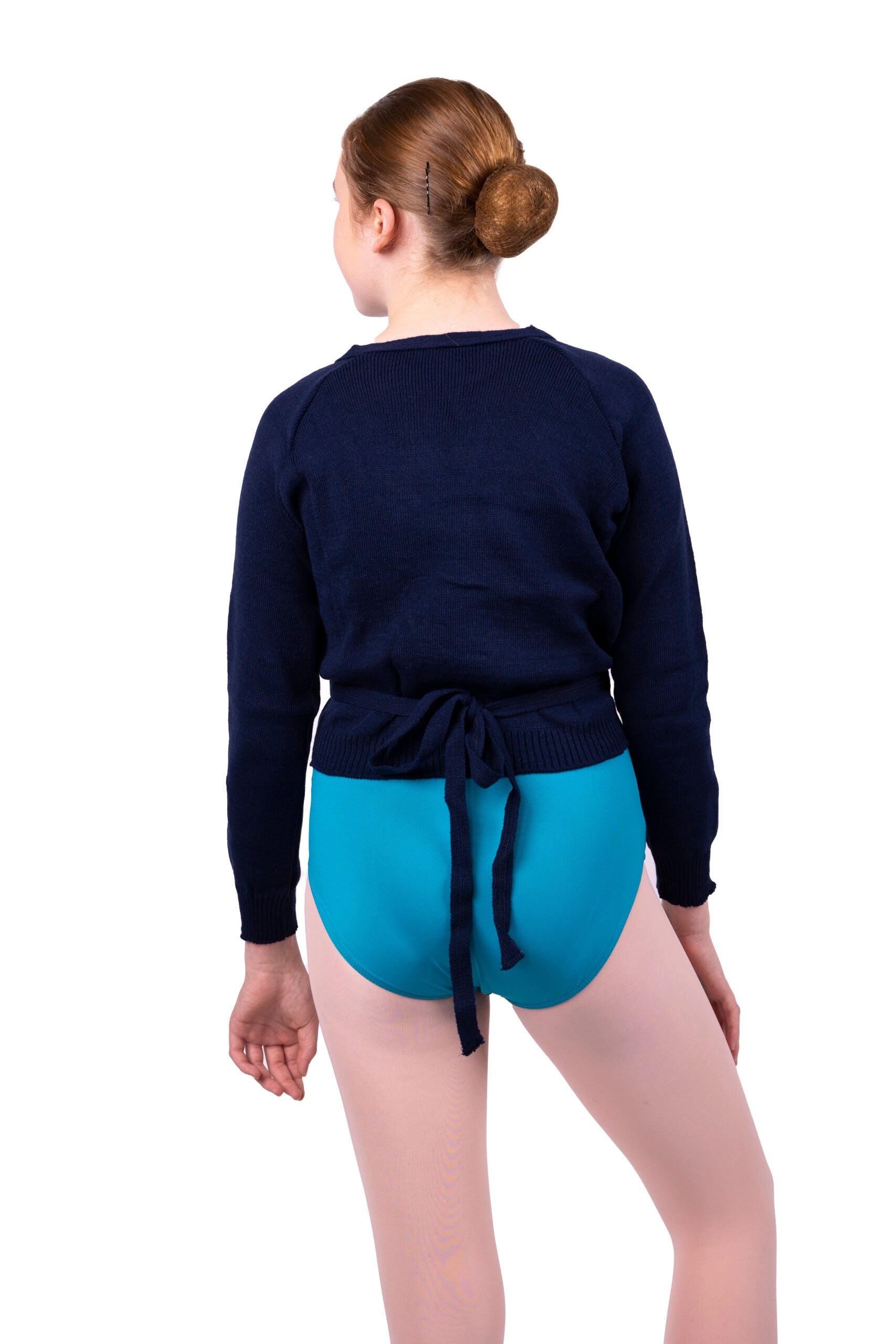 Ballet Crossover Cardigan in Navy image 1