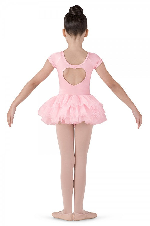 Bloch Ballet Tutu for Girls – Pink Sequin Heart Back CL8012 image 1