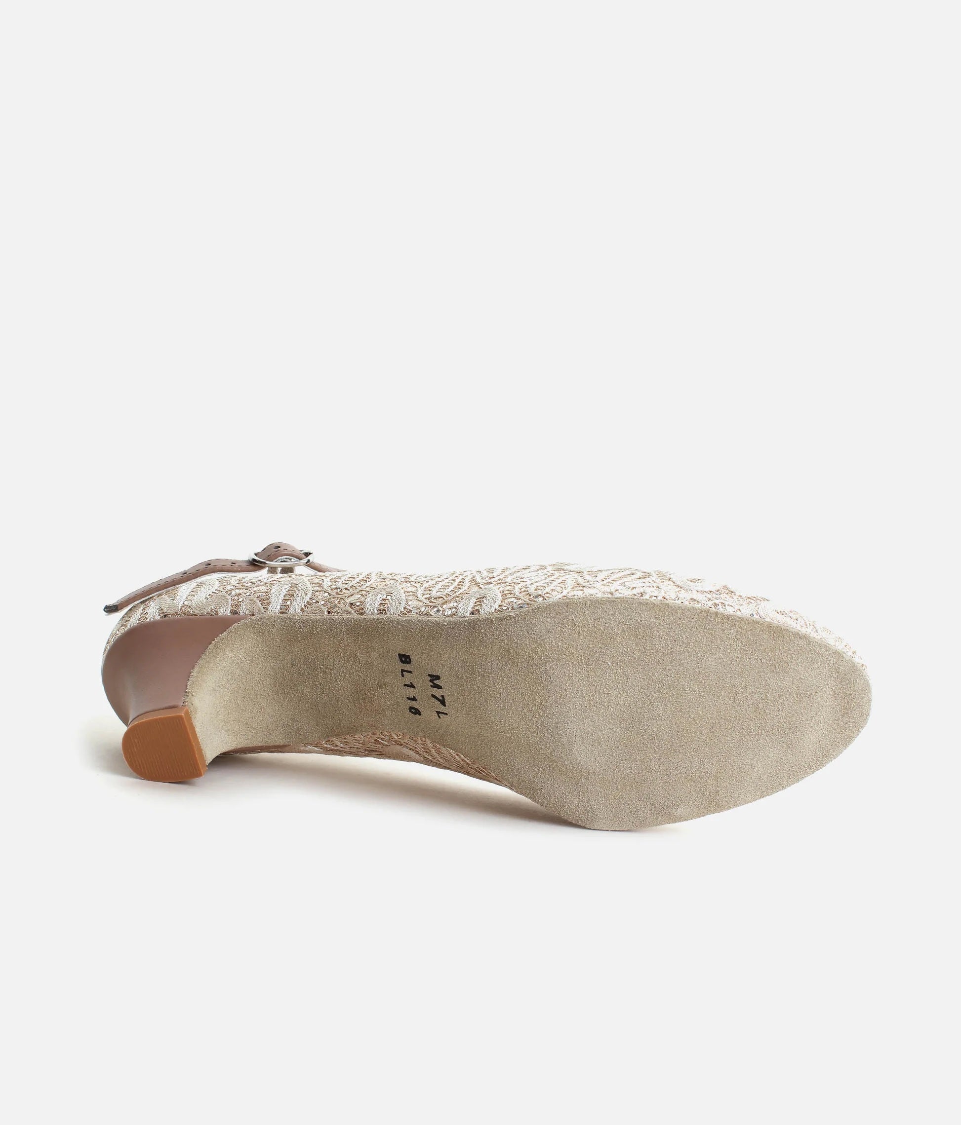 Gold ballroom dance shoes with suede sole