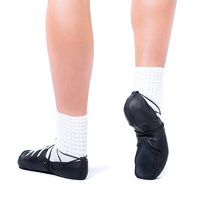 Hullachan Irish dancing pumps split sole Pro H4 black back vie