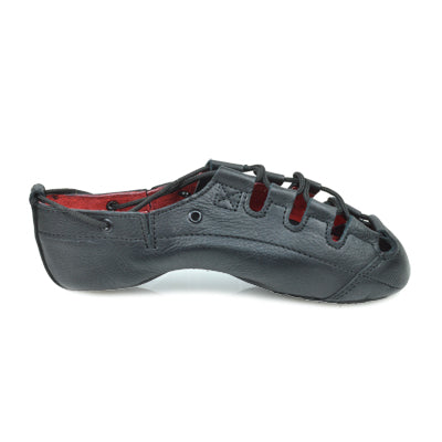 Hullachan Irish dancing pumps split sole Pro H4 black side view