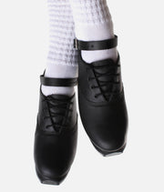 Goleen GL50 jig shoes pair worn front view – Irish dancing hard shoes