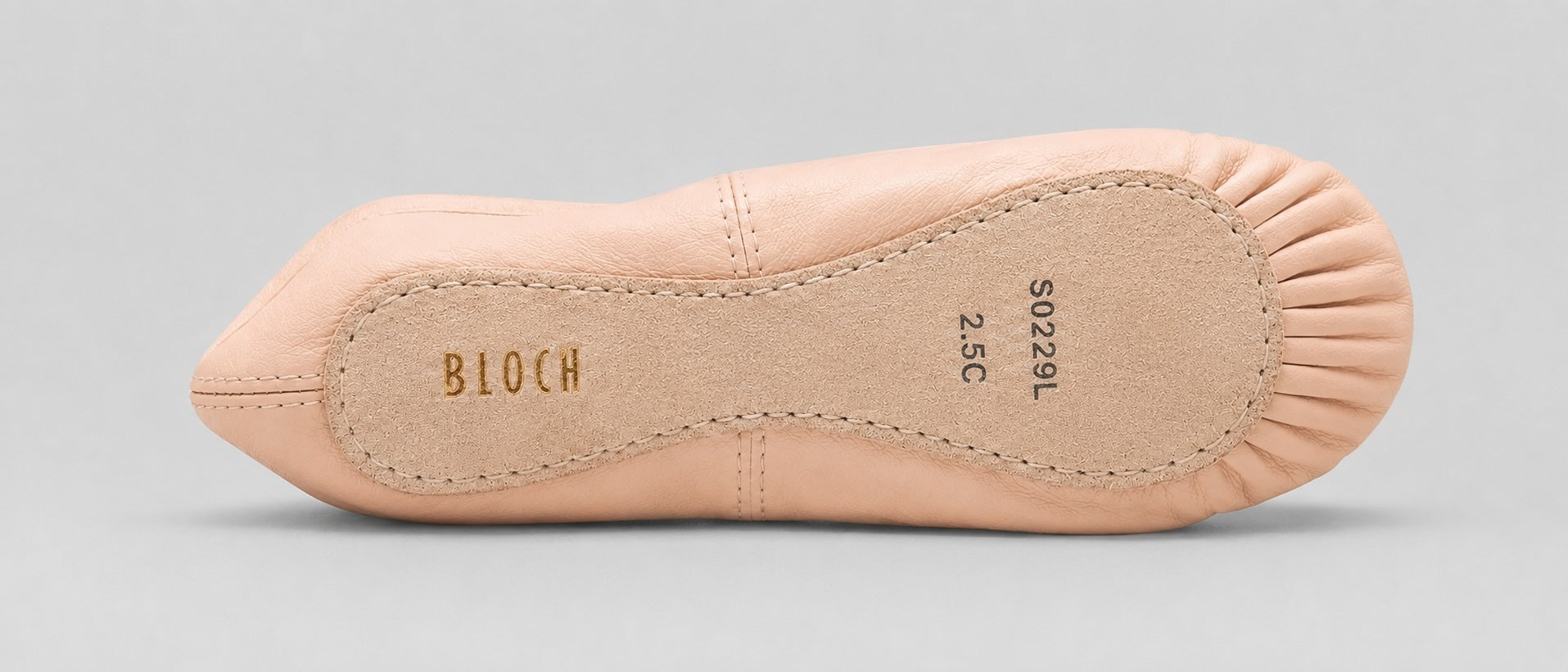 Bloch Arise II ladies leather ballet shoes with full suede sole