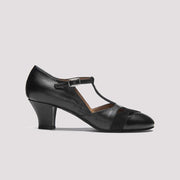 Rumpf 9233 Leather Social Dance Shoes in Black - side view